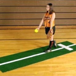 Proper Pitch SOFTBALL MAT W/STRIDE LINE