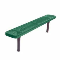 6' Park Bench W/o Back-In-Ground Perf.
