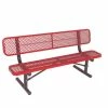 8' Bench W/ Back - Portable Diamond