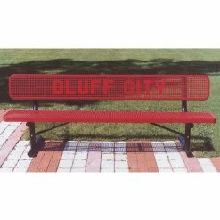 8' Custom Lettered Bench - In-Ground