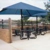 Single Post Pyramid Bleacher Cover 14x14 - Navy